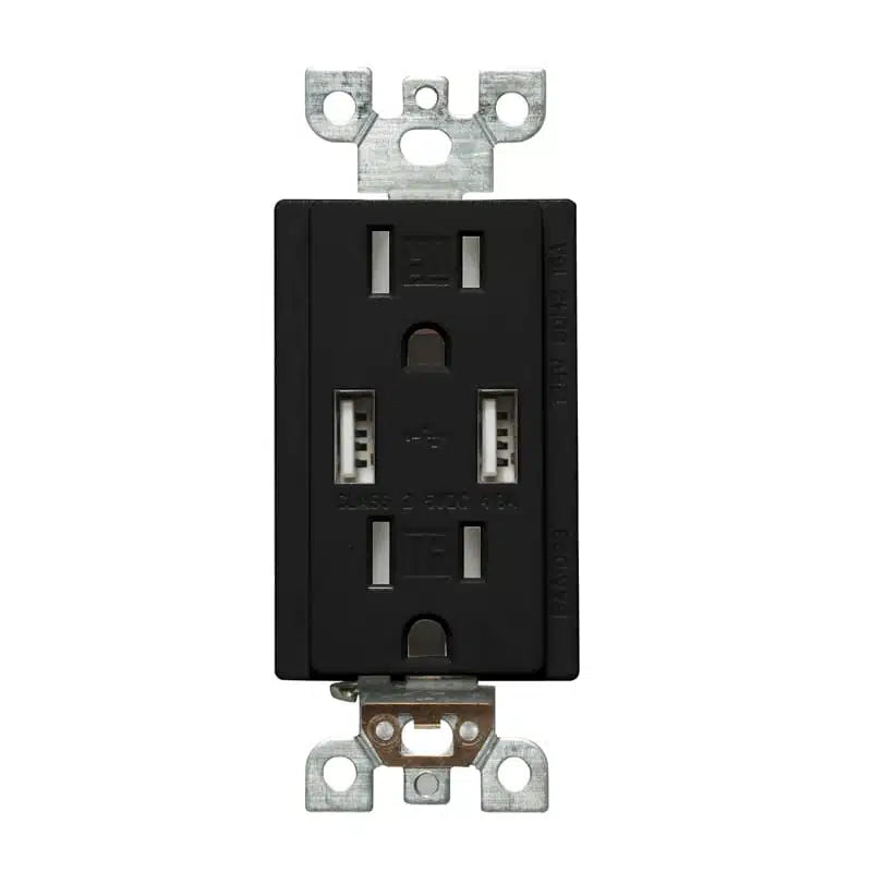 Votatec BAA-023 USB Charger & Duplex Receptacle (TR) TYPE A