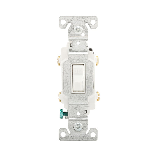 Eaton CSB220W 2-Pole Toggle Switch, 20Amp, 120/277 VAC