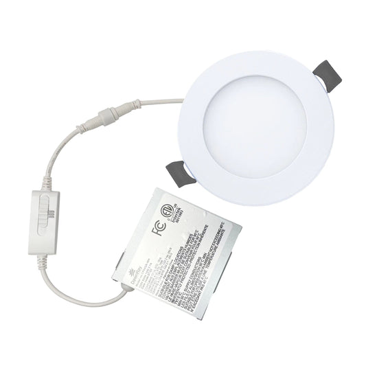Dawnray CP04FR-WH 4" LED Slim Panel Round White-6pcs in one pack