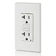 Leviton GFTR2-W 20 Amp, Self Test, Tamper-Resistant GFCI Outlet with LED Indicator Light
