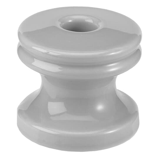 Spool Insulator, Porcelain, 200A, 3 in., Grey