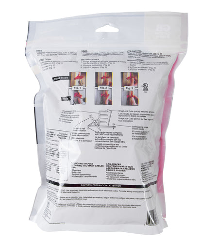 Agrafe multicâbles SnapSHOT MCS-20W de Gardner Bender, rouge (20/paquet)