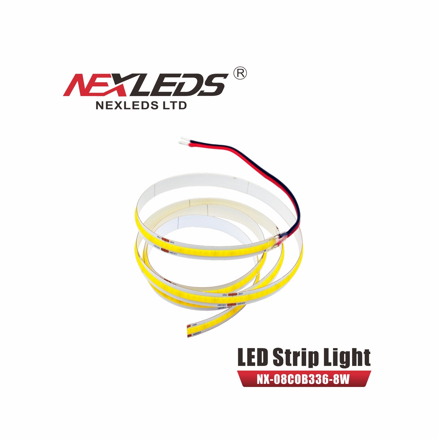 NexLEDS 8mm COB Tapelight IP20