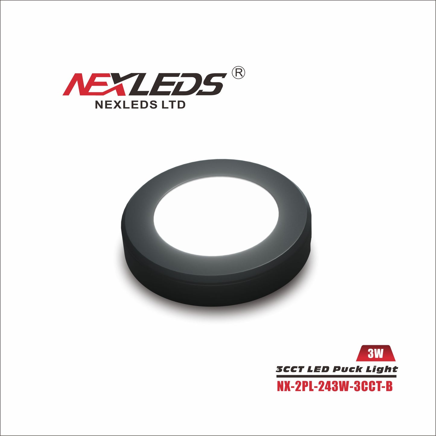 Nexleds LED Puck Light – 3CCT