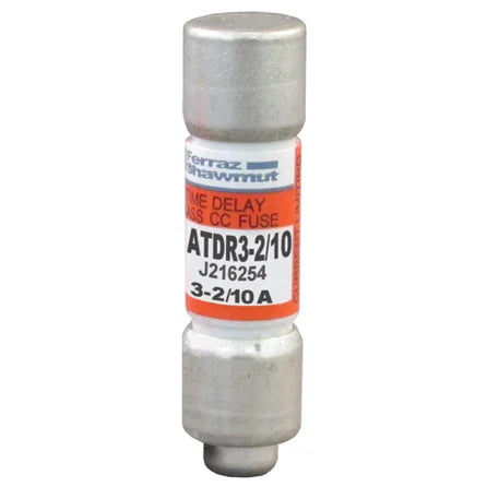 Mersen ATDR3-2/10 - Class CC Fuse - Time-Delay 3-2/10A 600VAC – Green ...