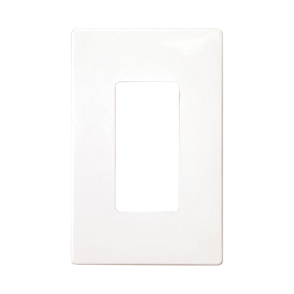 Eaton PJS26W 1-Gang Decora Screwless Mid-size Wallplate, White