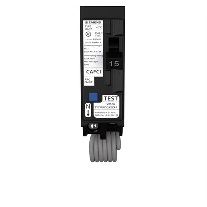 QA115AFCCSA - Siemens 15 Amp Single Pole Arc Fault (AFCI) Breaker