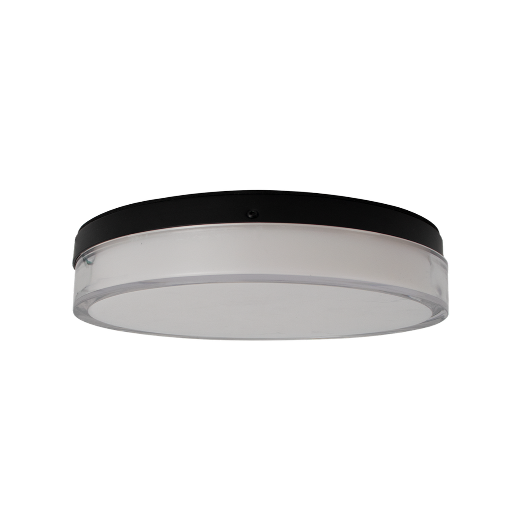 RENO NOIR SERIES Flushmount Fixture 5CCT Selectable Wattage | 120V | IP65 Rated | Black Finish