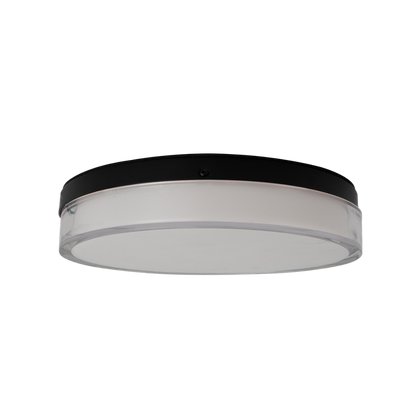 RENO NOIR SERIES Flushmount Fixture 5CCT Selectable Wattage | 120V | IP65 Rated | Black Finish