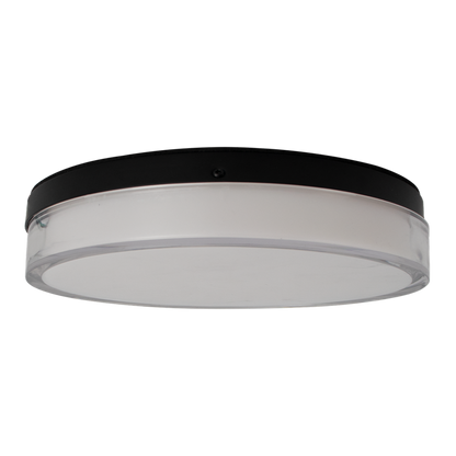 RENO NOIR SERIES Flushmount Fixture 5CCT Selectable Wattage | 120V | IP65 Rated | Black Finish