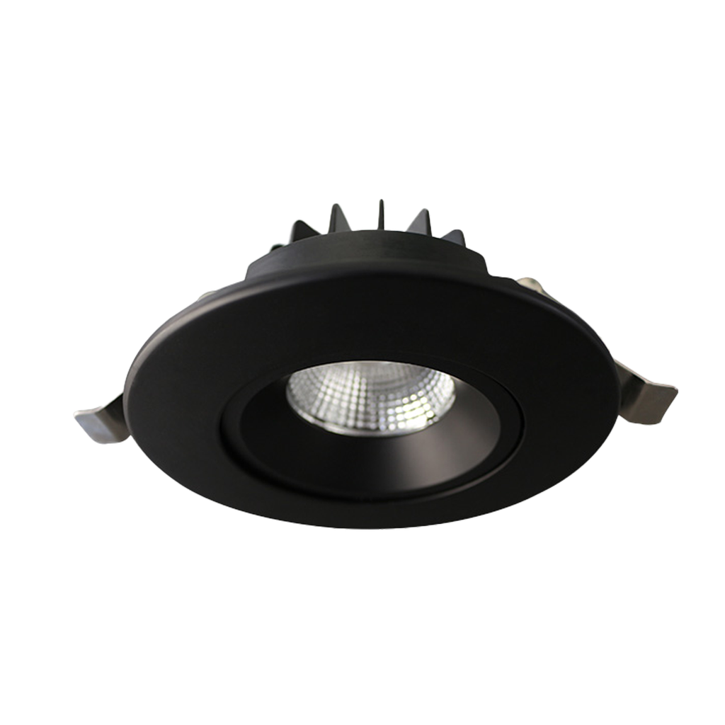 RENO AURA SERIES 4" ROUND REGRESS GIMBAL | 12W | Selectable CCT 27/30/35/40/50K | 120V