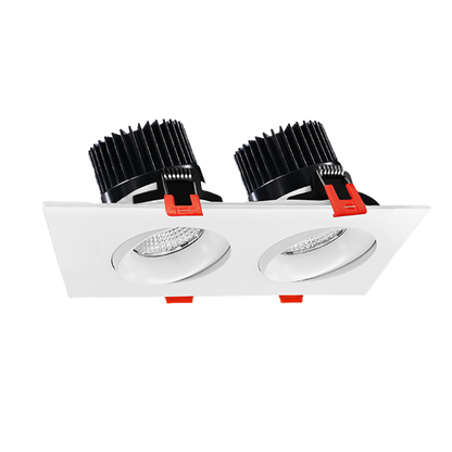 RENO SQUARE REGRESS GIMBALS AURA SERIES 3.5" SQUARE GIMBAL | 24W (2 x 12W heads) | Selectable CCT 27/30/35/40/50K | 120V