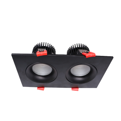 RENO SQUARE REGRESS GIMBALS AURA SERIES 3.5" SQUARE GIMBAL | 24W (2 x 12W heads) | Selectable CCT 27/30/35/40/50K | 120V