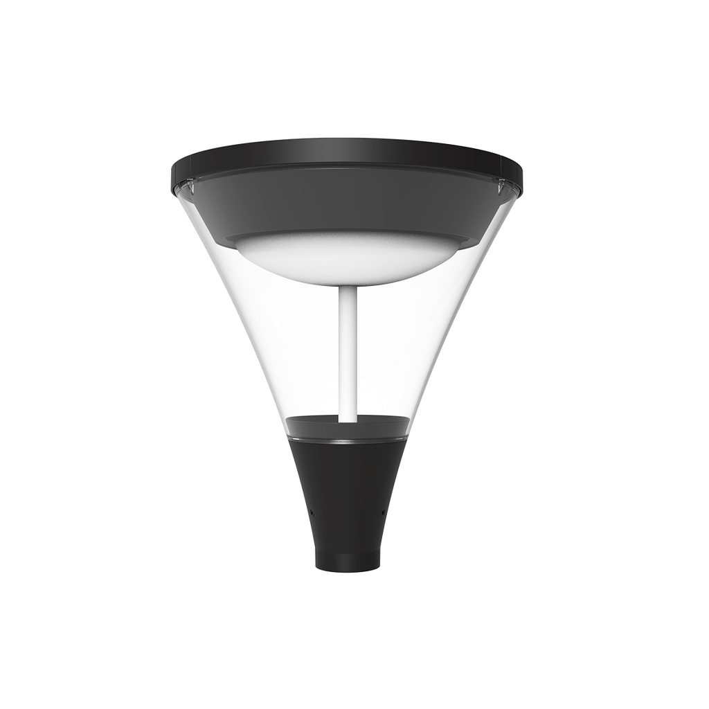 RENO HALO SERIES Urban Post Top Fixture, Black