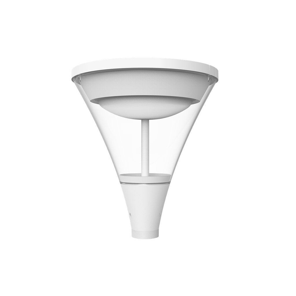 RENO HALO SERIES Urban Post Top Fixture, White