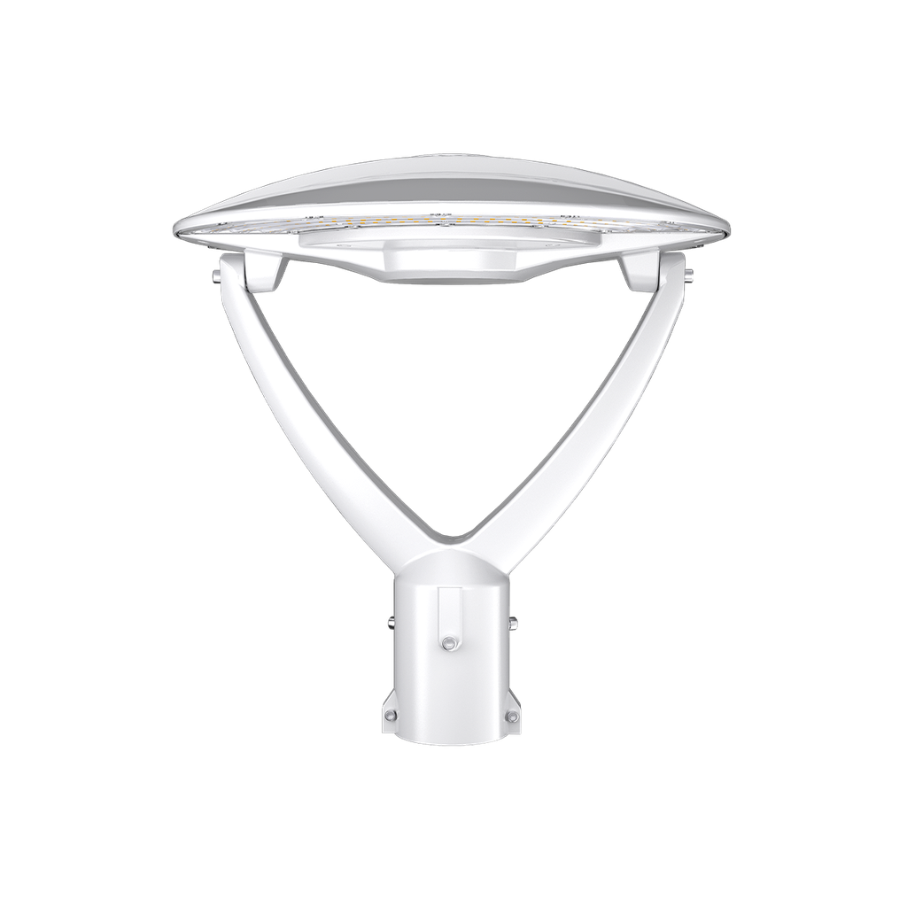 RENO HALO SERIES Architectural Post Top Fixture R1 | Selectable Wattage 40/50/60W | Selectable CCT 3000/4000/5000K | 120-347V