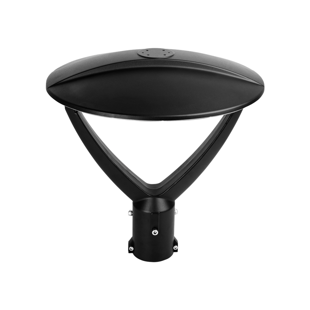 RENO HALO SERIES Architectural Post Top Fixture R1 | Selectable Wattage 40/50/60W | Selectable CCT 3000/4000/5000K | 120-347V