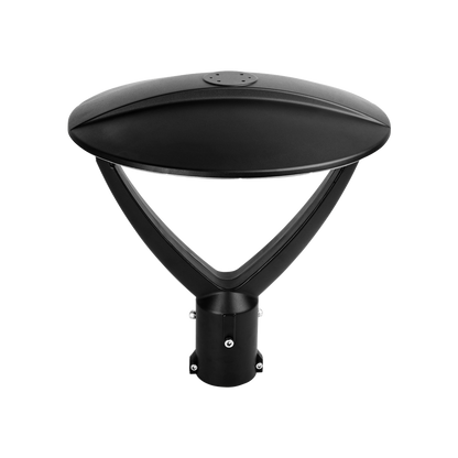 RENO HALO SERIES Architectural Post Top Fixture R1 | Selectable Wattage 40/50/60W | Selectable CCT 3000/4000/5000K | 120-347V