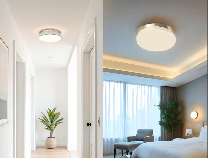 RENO NOIR SERIES Flushmount Fixture 5CCT Selectable Wattage | 120V | IP65 Rated | Black Finish