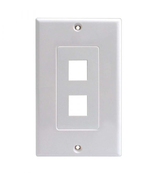 SyncProducts Decora Style Wall Plate & Insert White | SC-DJ2