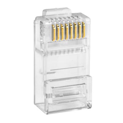 Pass Through RJ45 Cat-5E Crimp Plugs 100/Jar | SC-RJ45PT