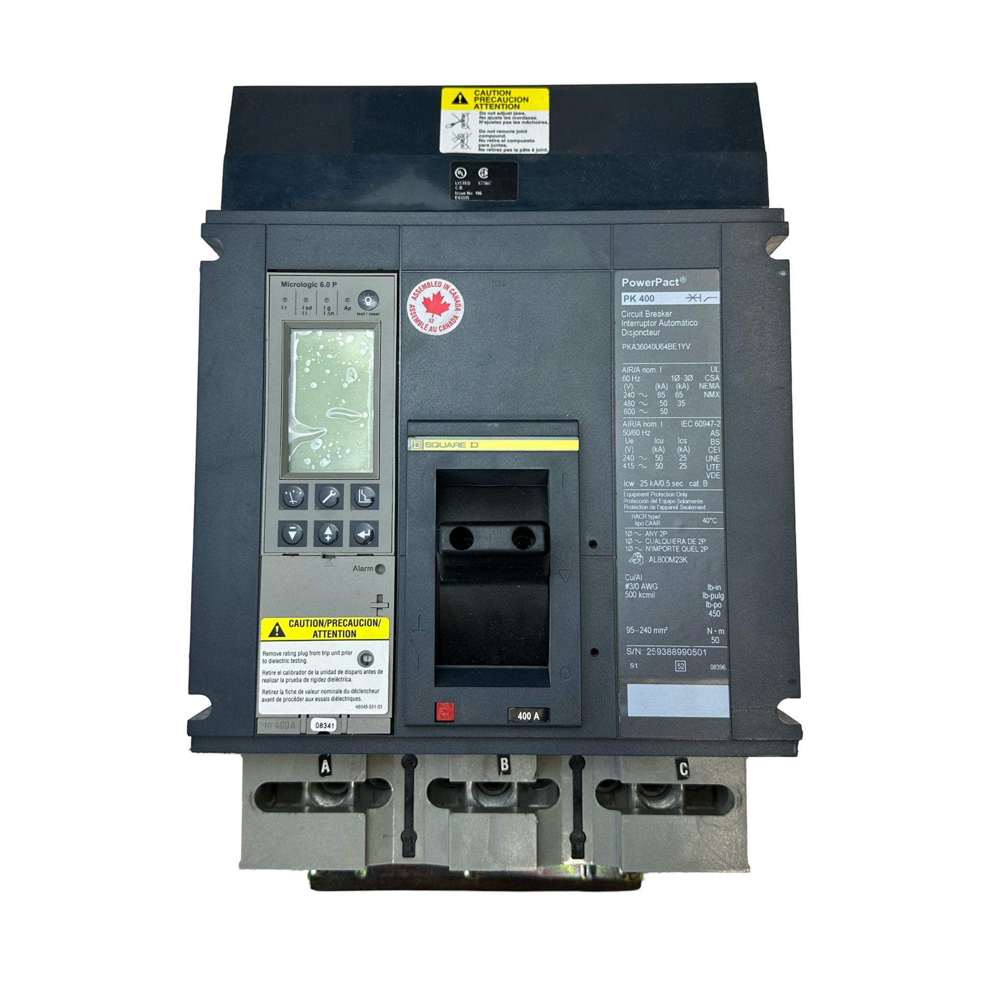 Square D Powerpact 400A Circuit Breaker