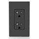 Leviton T5825-E 20 Amp Decora Tamper-Resistant Duplex Outlet/Receptacl ...