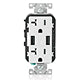 Leviton T5832-W 3.6A USB Type-A/Type-A Wall Outlet Charger with 20A Tamper-Resistant Receptacles