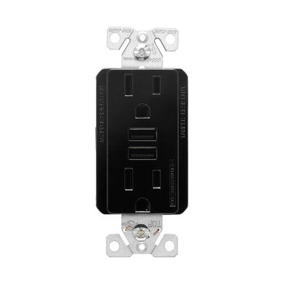 Eaton TR7765BK-BOX USB charger with duplex receptacle