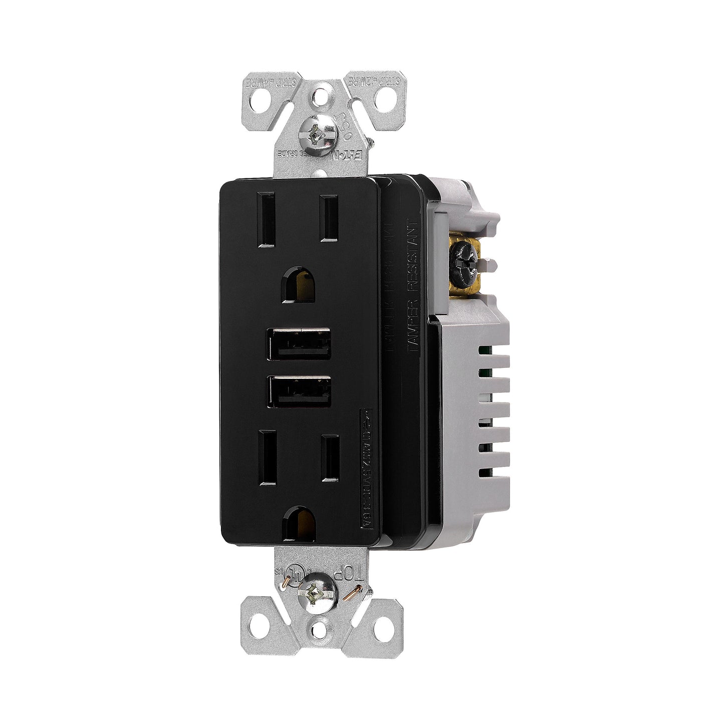 Eaton TR7765BK-BOX USB charger with duplex receptacle