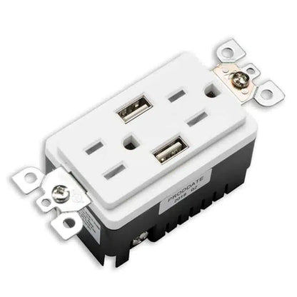 Votatec BAA-023 USB Charger & Duplex Receptacle (TR) TYPE A