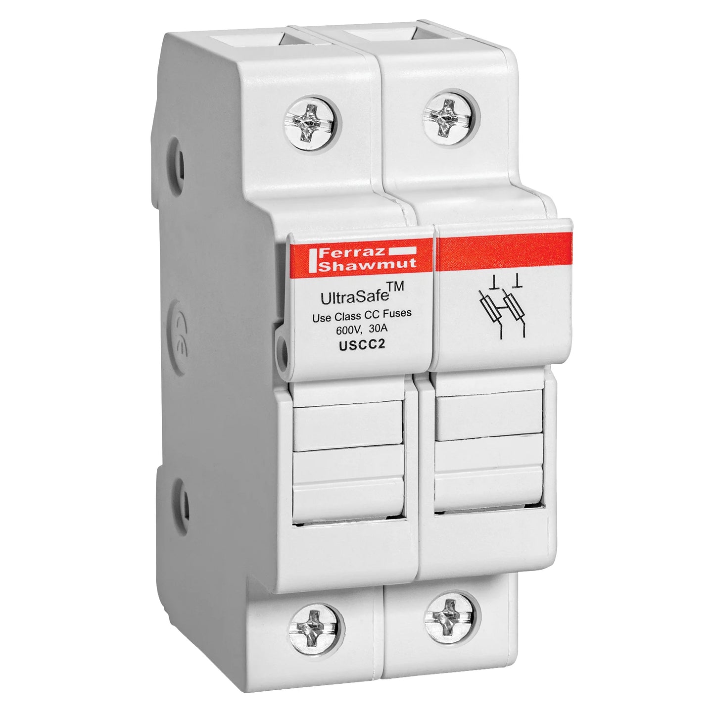 USCC2 | Mersen Class CC Fuse Holder, 2-Pole, 30A, 600VAC
