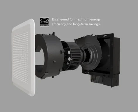 Visper VF60110VS1 Exhaust Fan | 60/90/110 CFM Energy Star Quiet Bathroom Fan