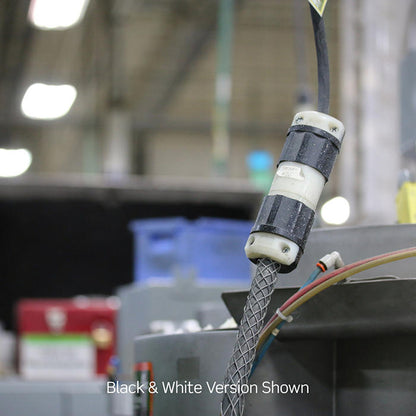 Leviton 2613 Locking Connector, 30 Amp, 125 Volt, Industrial Grade - Black & White