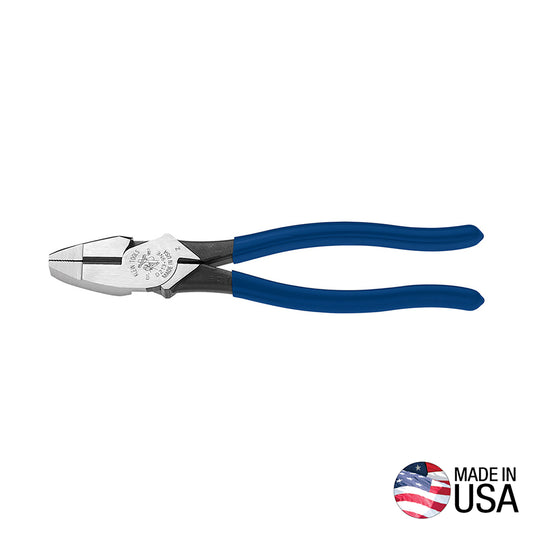 Klein Tools D213-9NE Lineman's Pliers, New England Nose, 9-Inch