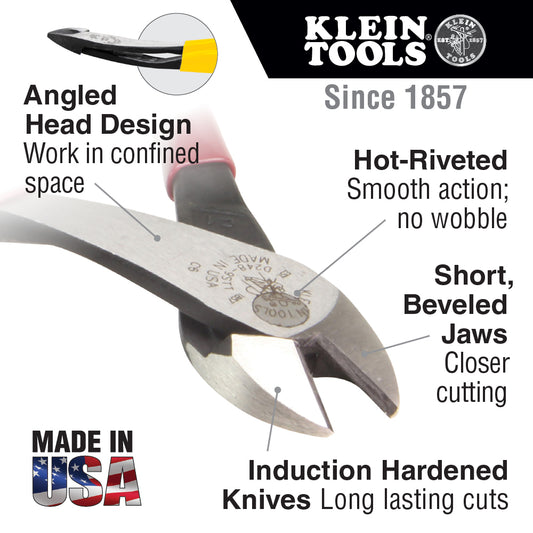 Klein Tools J2000-48 Angled Head, 8-Inch