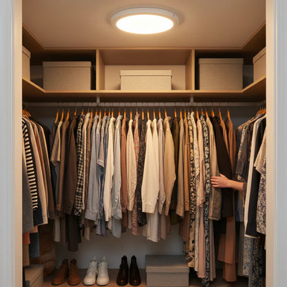 Ortech 5",7"&9"Round LED Flush Mount with Motion Sensor