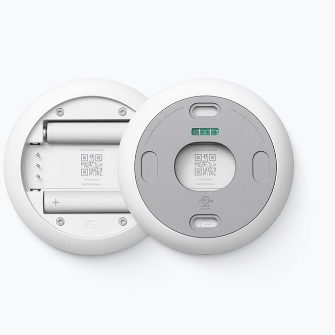 Google nest smart thermostat, back view