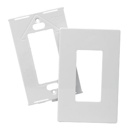 Eaton PJS26W 1-Gang Decora Screwless Mid-size Wallplate, White