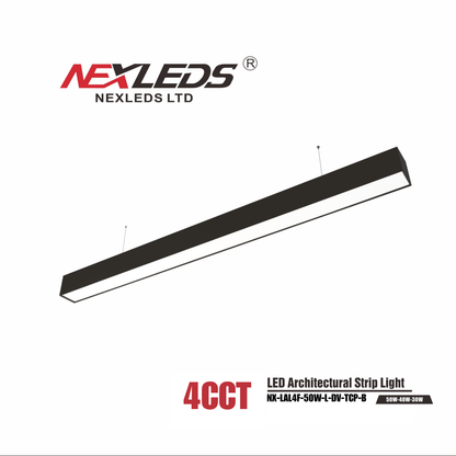 NX-LAL4F-50W | Nexleds 4ft Architectural Linear Fixture Power & CCT Adjustable