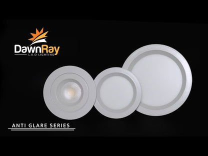 Dawnray 4" LED Gimbal Recessed Fixture Round Anti-Glare | DR40RG-AG-WH/BK