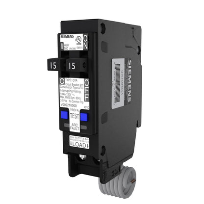Siemens Q1515AFCCSA 15A AFCI Tandem Breaker