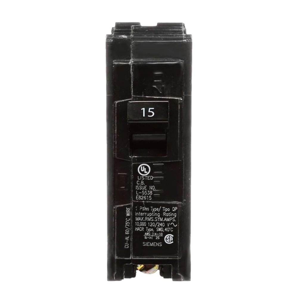 Siemens Q115 15A Single Pole Circuit Breaker