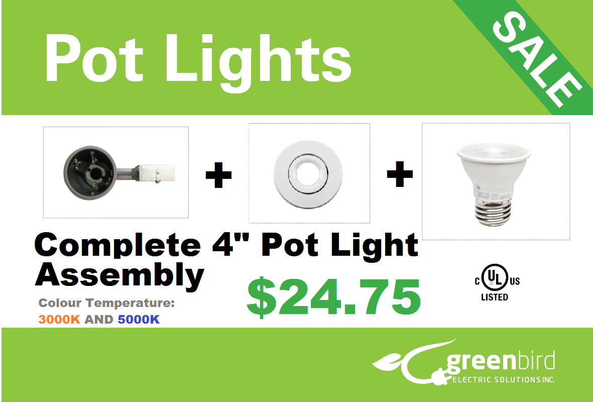 Complete 4" LED Pot Light Assembly